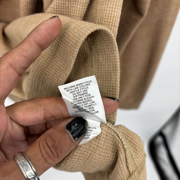 Magellan Thermal Shirt Size XL Brown Long Sleeve Waffle Knit Rugged Warm Grandpa - Picture 11 of 14